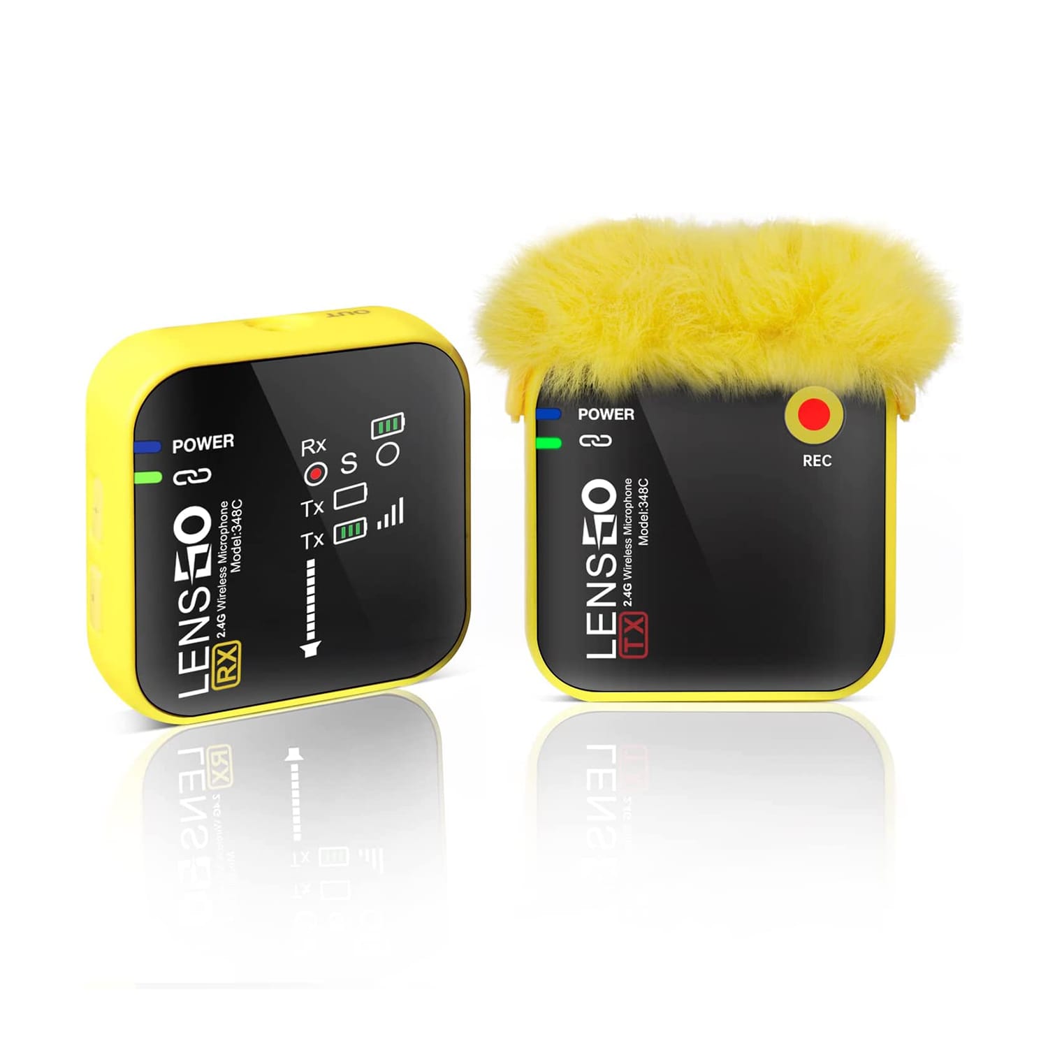 LENSGO 348C 1V1 Wireless Lavalier Microphone and Recorder System (2) LENSGO 348C 1V1 Wireless Lavalier Microphone and Recorder System - Image 1