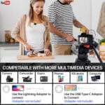 LENSGO 348C 1V1 Wireless Lavalier Microphone and Recorder System - Image 5