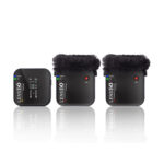 LENSGO 348C 1V2 Wireless Lavalier Microphone and Recorder System