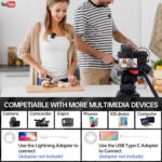 LENSGO 348C 1V2 Wireless Lavalier Microphone and Recorder System - Image 3