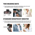 LENSGO 348C 1V2 Wireless Lavalier Microphone and Recorder System - Image 5