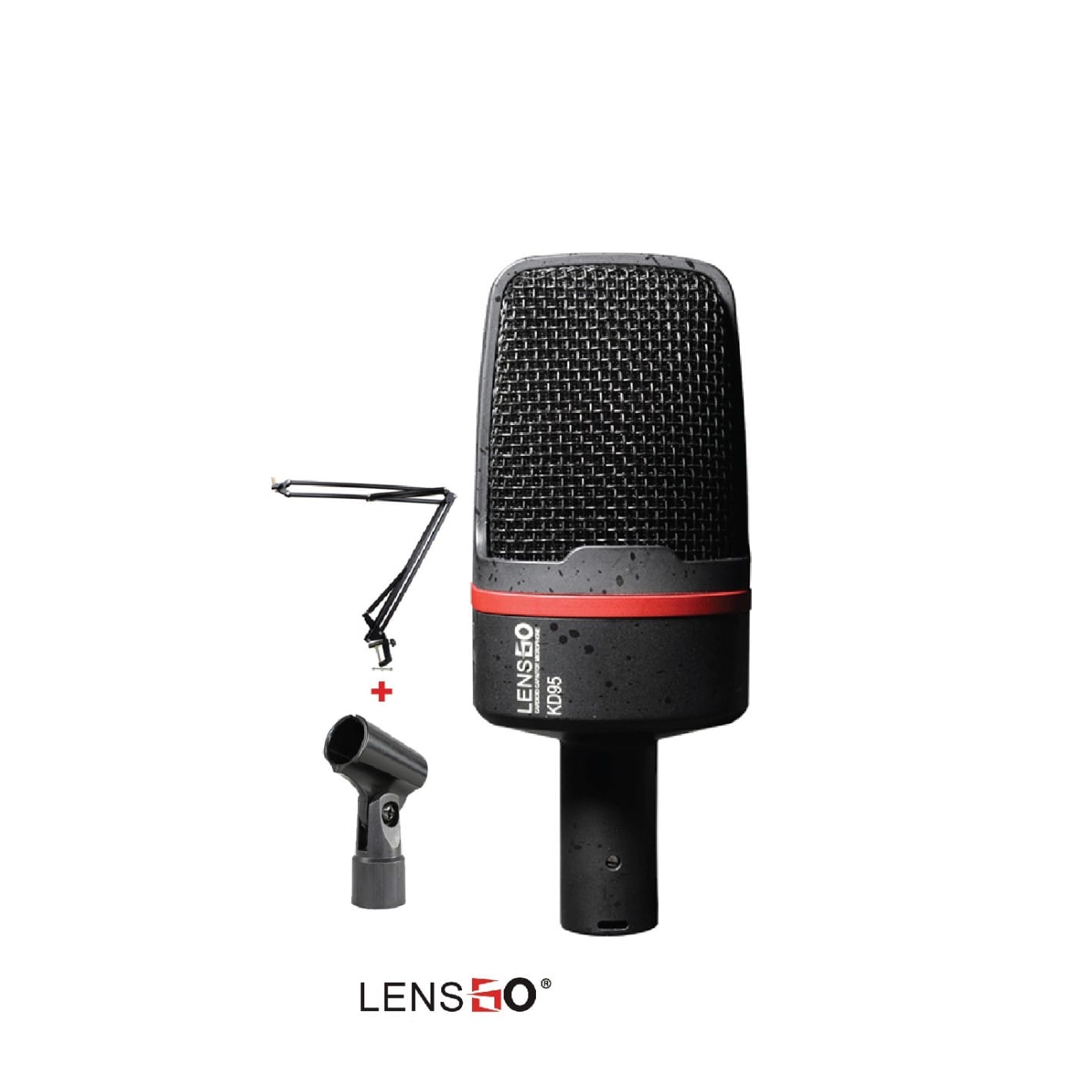 LENSGO KD95 Condenser Microphone Professional Cardioid Studio Kit (6) LENSGO KD95 Condenser Microphone Professional Cardioid Studio Kit - Image 1