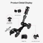 Magic Arm with Hot Shoe Mount Tripod Screw with Super Clamp - Image 4