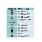 Meking MFA-1700F 1.7m Stainless Steel Studio Stand - Image 3