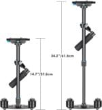 Neewer Carbon Fiber 60cm Handheld Stabilizer - Image 4