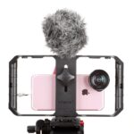 Phone Stabilizer Portable Dual Handheld Kit with LED & Mic - Image 3
