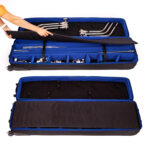 Qihe C-Stand Trolley Case Holds 3 Removable Base C-Stands - Image 3