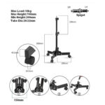 Wheel Light Stand Heavy duty Qihe QH-J68D - Image 5