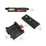 Quick Release Clamp Adapter + Quick Release Plate Plate Size5x12cm - Image 3