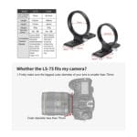 SUNWAYFOTO LS-63 Ring Lens Support with Plate Mount - Image 5
