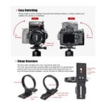 SUNWAYFOTO LS-63 Ring Lens Support with Plate Mount - Image 6