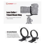 SUNWAYFOTO LS-75 Ring Lens Support with Plate Mount - Image 6