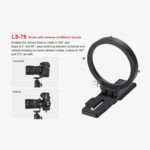 SUNWAYFOTO LS-75 Ring Lens Support with Plate Mount - Image 5