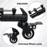 Tripod Dolly Wheels Heavy Duty KingJoy VX-600 - Image 3