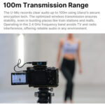 Ulanzi AM18 U-Mic 2-Person Wireless Microphone System for Cameras and Mobile Devices - Image 7