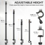 VIJIM LS02 Camera Desk Mount Stand with Auxiliary Holding Arm - Image 5