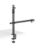 VIJIM LS02 Camera Desk Mount Stand with Auxiliary Holding Arm