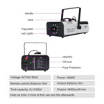 Tengchang 1500W Smoke Fog Machine RGB 9 LED DJ Halloween Party Stage Light with Remote Controller - Image 4