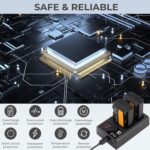 K&F CONCEPT NP-FZ100 Quick Dual Battery Charger - Image 7