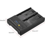 ANDYCINE Dual NP-F to V-Mount Adapter Plate with Power Gauge - Image 4