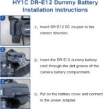Dummy Battery & AC Power Supply Adapter Kit For Canon LP-E12 - Image 4