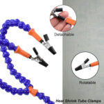 Flexible Double Magic Arm Clamp with Clips For Commertial & Macro Photography - Image 2