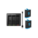 TELESIN Dual Battery With Dock Charger for GoPro Hero 9-10-11 Action Camera - Image 4