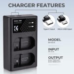 K&F CONCEPT EN-EL15 Quick Dual Battery Charger - Image 6