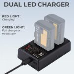 K&F CONCEPT LP-E6NH Quick Dual Battery Charger - Image 3