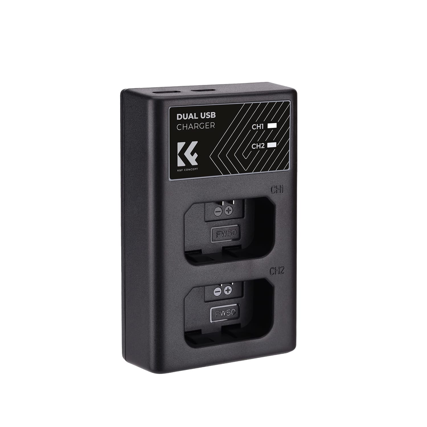 K&F CONCEPT NP-FW50 Quick Dual Battery Charger (190) K&F CONCEPT NP-FW50 Quick Dual Battery Charger - Image 1