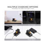 K&F CONCEPT NP-FZ100 Quick Dual Battery Charger - Image 6