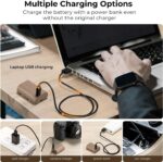 K&F Concept LP-E6NH Battery 2250mAh with USB Type C Fast Charging Port for Canon - Image 3