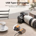K&F Concept NP-FZ100 2280mAh Battery with USB Type C Fast Charging Port for Sony - Image 2