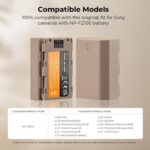 K&F Concept NP-FZ100 2280mAh Battery with USB Type C Fast Charging Port for Sony - Image 3