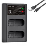 K&F CONCEPT EN-EL14 Quick Dual Battery Charger - Image 2
