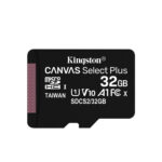 Kingston 32GB Canvas Select Plus UHS-I microSDHC Memory Card with SD Adapter (100MBs)