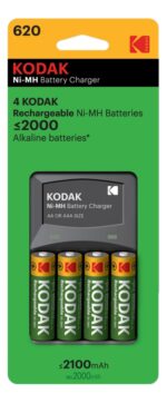 Kodak K620E charger for AA or AAA + 4 AA Rechargeable Batteries - Image 2