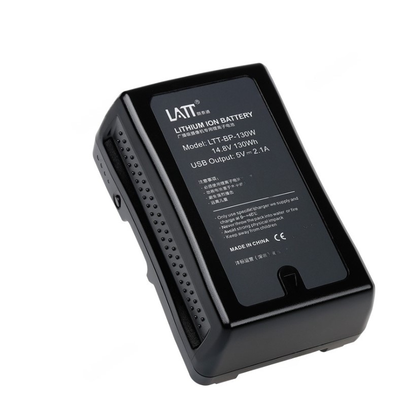LATT LTT-BP LITHIUM-ION 130W V-MOUNT BATTERY (2) LATT LTT-BP Li-ion 130W V-Mount Battery + Charger - Image 1