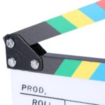 Movie Clapper Acrylic Board Black Or White 30x25cm - Image 3