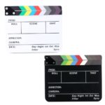 Movie Clapper Acrylic Board Black Or White 30x25cm