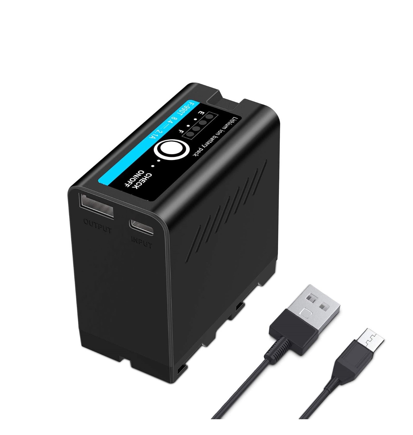 Multifunctional NP-F990T Battery Pack Power Bank Replacement for Sony NP-F970 (1) Multifunctional NP-F990T Battery Pack Power Bank Replacement - Image 1