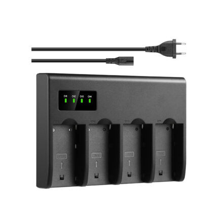 NK 4 Channel NP-F Battery Charger with Intelligent LED Display for NP-F Series Battery