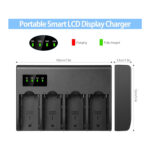 NK 4 Channel NP-F Battery Charger with Intelligent LED Display for NP-F Series Battery - Image 2