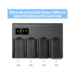 NK 4 Channel NP-F Battery Charger with Intelligent LED Display for NP-F Series Battery - Image 4
