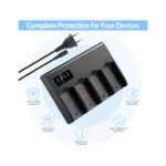 NK 4 Channel NP-F Battery Charger with Intelligent LED Display for NP-F Series Battery - Image 5