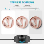 Portable Shadowless LED Fill Light with Power Adapter - Image 3