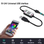 RGB Smart Led Strip Lights 5m with Remote Control - Image 3