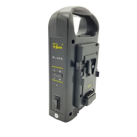 ROLUX RL-2KS Dual Charger for V-Mount Battery (5) ROLUX RL-2KS Dual Charger for V-Mount Battery - Image 1