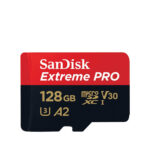 SanDisk 128GB Extreme PRO microSD UHS-I Card with Adapter (200MBs)