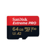 SanDisk 64GB Extreme PRO microSD UHS-I Card with Adapter (200Mbs)